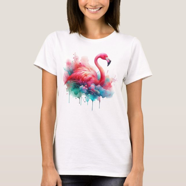 Flamingo Sublimierung-95158 T-Shirt (Vorderseite)