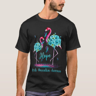 Flamingo-Suizidpräventionsbewusstsein T-Shirt