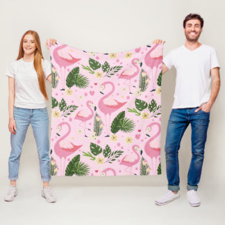 Flamingo Summer Collection 1 Design 8 Fleecedecke