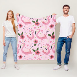 Flamingo Summer Collection ein Design 9 Fleecedecke