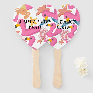 Flamingo summer party fächer