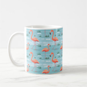 Flamingo Summer Pattern Kaffeetasse