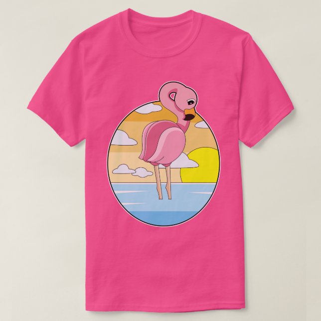 Flamingo Sunset T-Shirt (Design vorne)