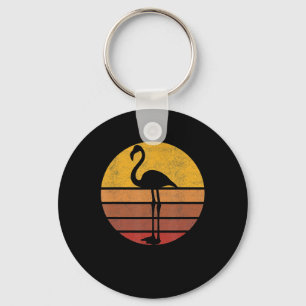 Flamingo Sunset Trendy Animal Silhouette Flamingo Schlüsselanhänger