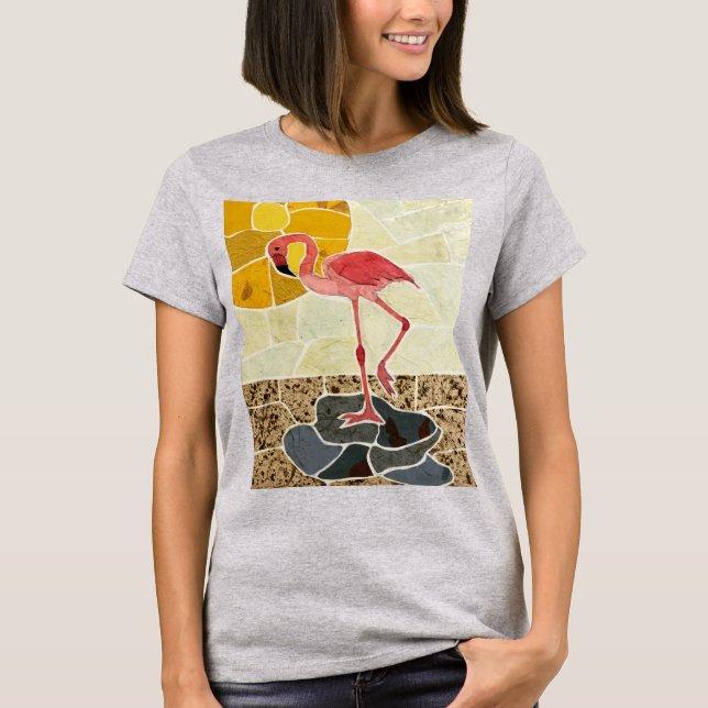 Flamingo-T-Shirt T-Shirt (Vorderseite)