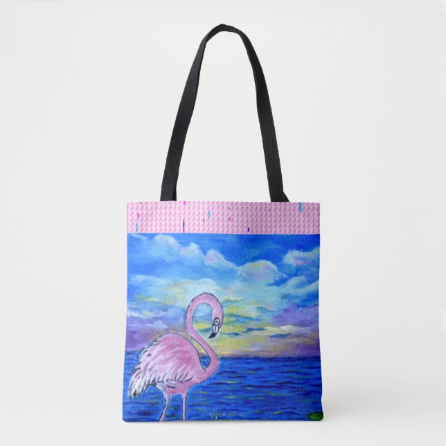 Flamingo-Taschen-Tasche (Vorderseite)