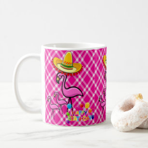 Flamingo Tasse Happy Birthday Tasse