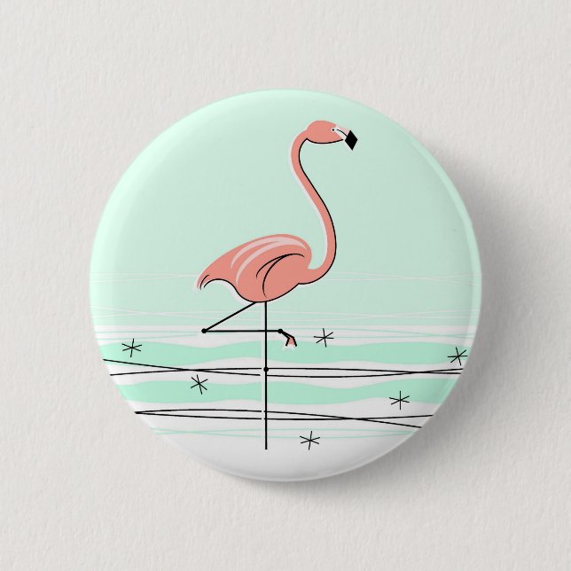 Flamingo-Taste grün Button (Vorderseite)