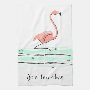 Flamingo-Text-Geschirrtuch Geschirrtuch