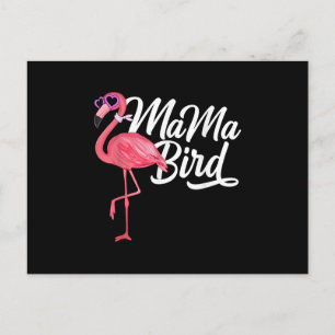 Flamingo Thema Geburtstagsgeschenk - Mama Bird Fla Ankündigungspostkarte