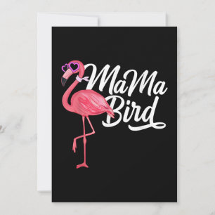 Flamingo Thema Geburtstagsgeschenk - Mama Bird Fla Save The Date