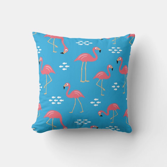 Flamingo Throw Pillow Kissen (Vorderseite)