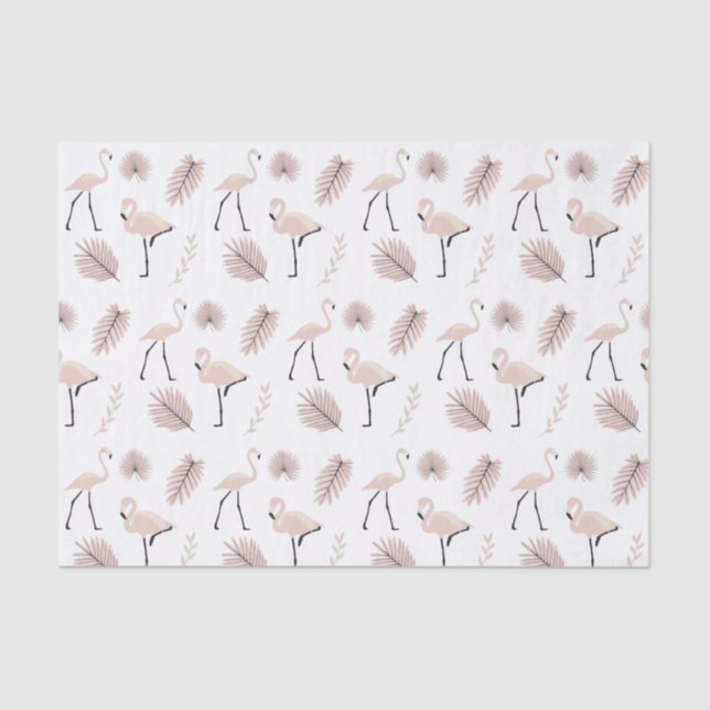 Flamingo Tissue Paper Seidenpapier (Vorderseite)