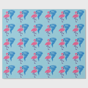 Flamingo Tornado Bold Moderne Graphic Art Geschenkpapier