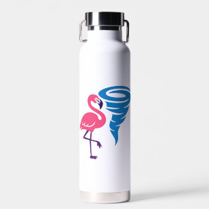 Flamingo Tornado Bold Moderne Graphic Art Trinkflasche