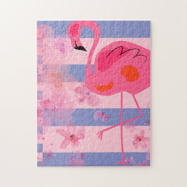 Flamingo Träumerei Puzzle (Vertikal)