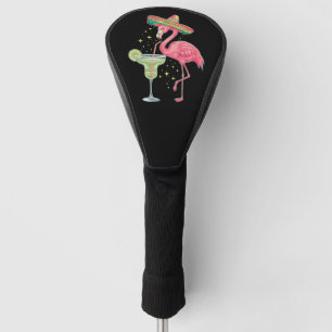 Flamingo Trinkt Margarita Lustiger Mexikanischer P Golf Headcover