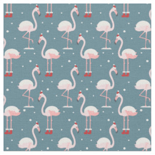 Flamingo Tropical Christmas Stoff