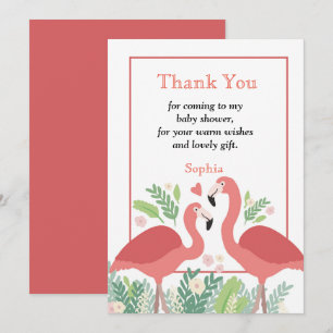 Flamingo Tropical danke Einladung