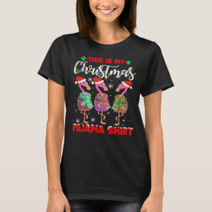 Flamingo Tropical Das ist mein Weihnachts-Pajama-F T-Shirt