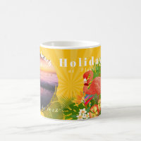 Flamingo Tropical Erinnerungen Foto Senf Tasse