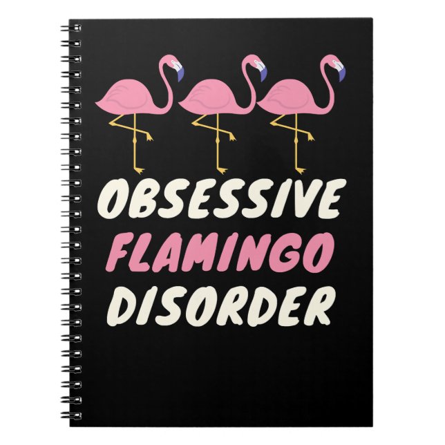 Flamingo Tropical Obsessive Flamingo-Störung 546 Notizblock (Vorderseite)