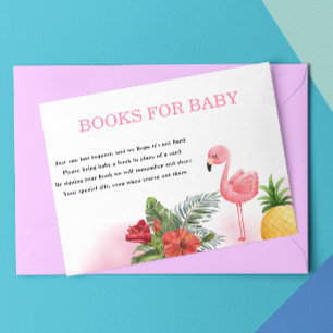 Flamingo Tropical Pink Books for baby Begleitkarte