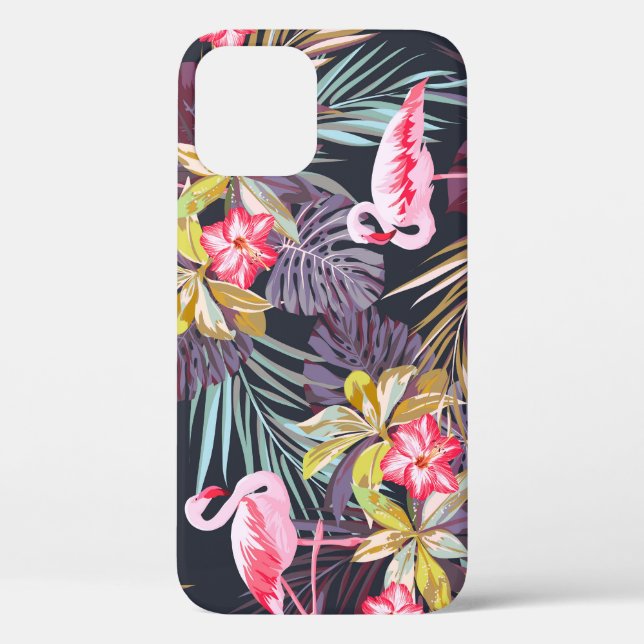 Flamingo Tropical: Sommer nahtloses Muster Case-Mate iPhone Hülle (Rückseite)