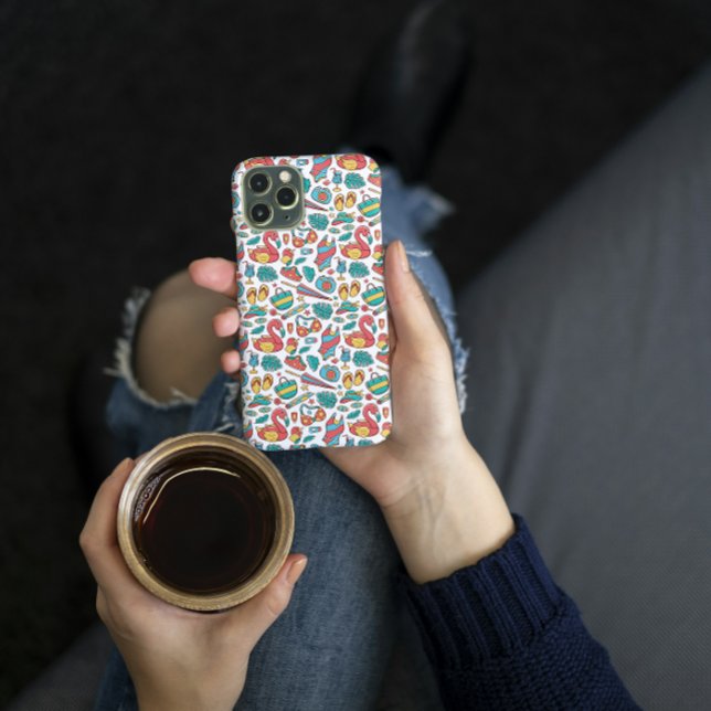 Flamingo Tropical Summer Pattern  Case-Mate iPhone Hülle (Von Creator hochgeladen)