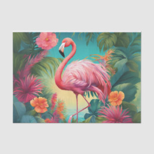 Flamingo Tropics Dekorations-Seidenpapier Seidenpapier