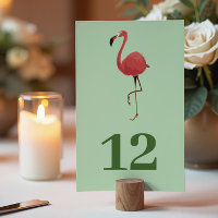 Flamingo Tropics Küsten Grün Strand Hochzeit