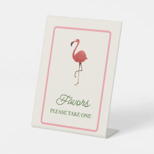 Flamingo Tropics Küstenstrand Geschenke Sockelschild