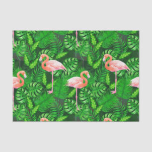 Flamingo tropische Wasserfarbe Seidenpapier
