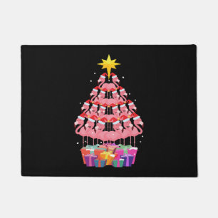 Flamingo Ugly Christmas Tree Funny Gift Fußmatte