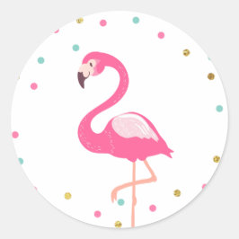 Flamingo Umschlag Aufkleber Aufkleber Tropical Lab