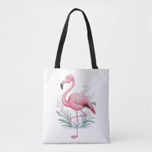 Flamingo und Blume