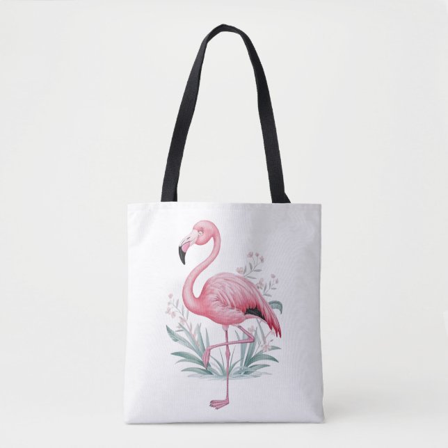 Flamingo und Blume (Vorderseite)