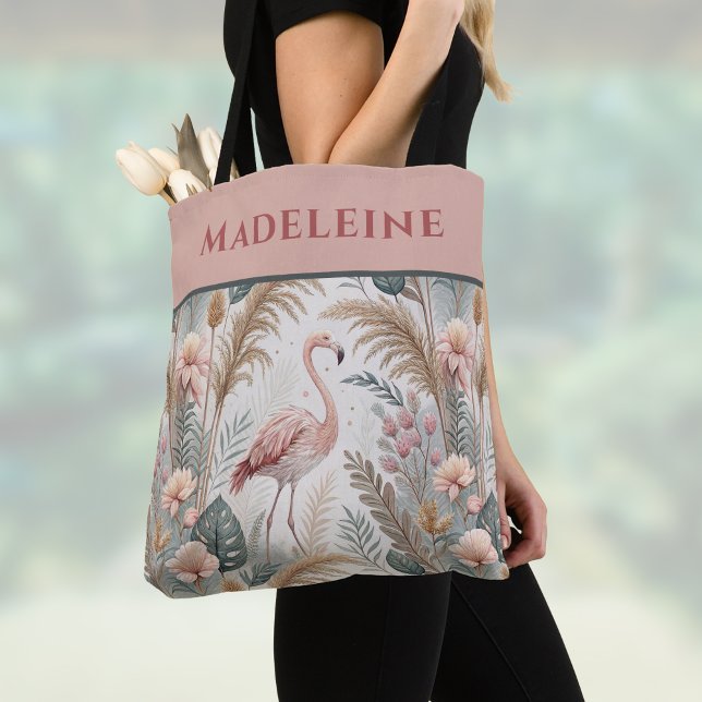 Flamingo und Foliage in Dusty Pink und Sage (Von Creator hochgeladen)