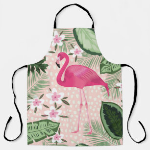 Flamingo und Palmen nahtlos Muster illustrat Schürze