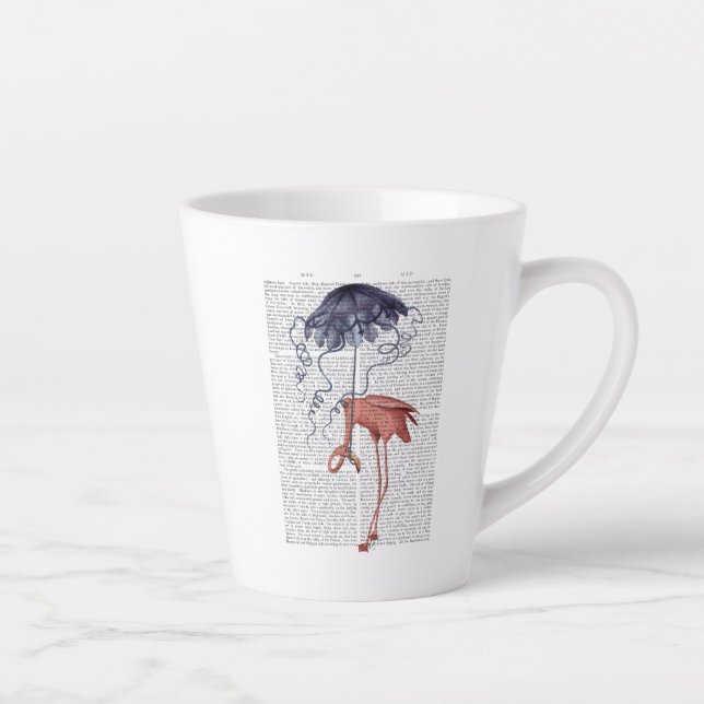 Flamingo und Parasol Milchtasse (Rechts)