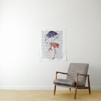 Flamingo und Parasol