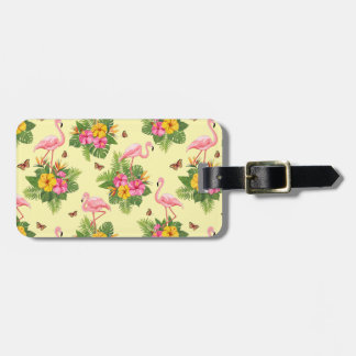 Flamingo und Schmetterlinge 2 Gepäckanhänger