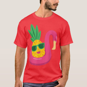 Flamingo Upside Down Ananas SwingerMen & Women T-Shirt