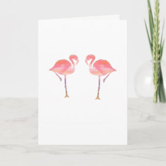 Flamingo Valentines Card Feiertagskarte