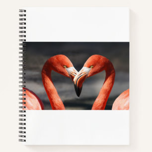 Flamingo Valentinstag Notizbuch