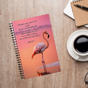 Flamingo verbringt Zeit mit Gott Journal Notizbuch