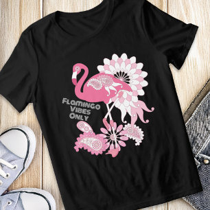 Flamingo Vibes Only - Paisley Rosa Flamingo Tri-Blend Shirt