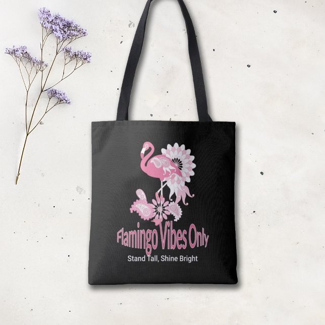 Flamingo Vibes Only Whimsical Pink Flamingo (Von Creator hochgeladen)