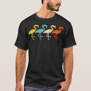 Flamingo Vintag Retro Bird Animal Wading Lover 60 T-Shirt