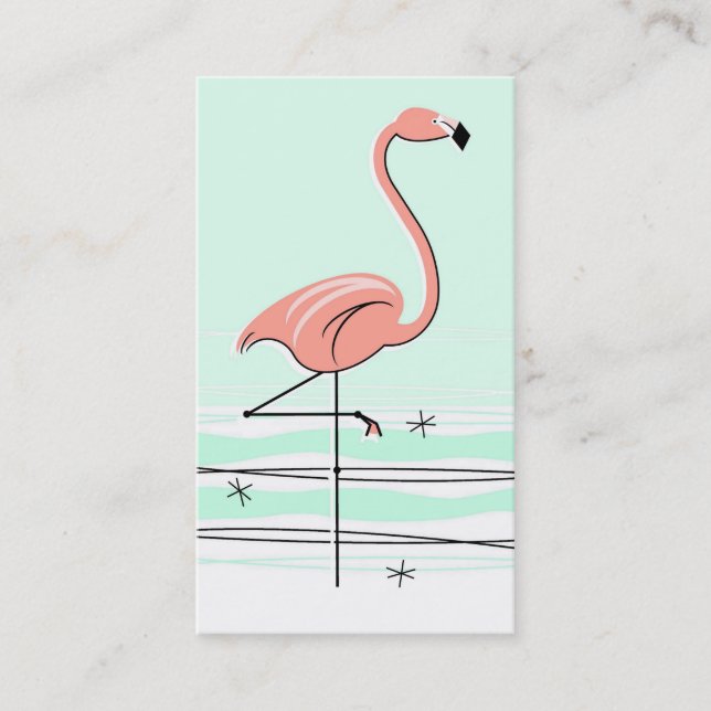 Flamingo Visitenkarte (Vorderseite)